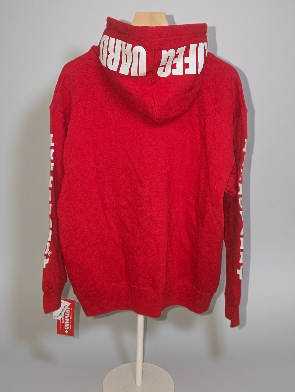 NEW W TAG Lifeguard Palm Beach Red And White Hoodie Mens XL - Picture 11 of 11